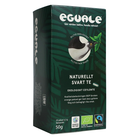Eguale Naturellt Svart Te, 25p